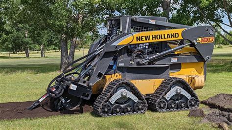 how to get tracks back on skid steer|changing tracks on skid steer.